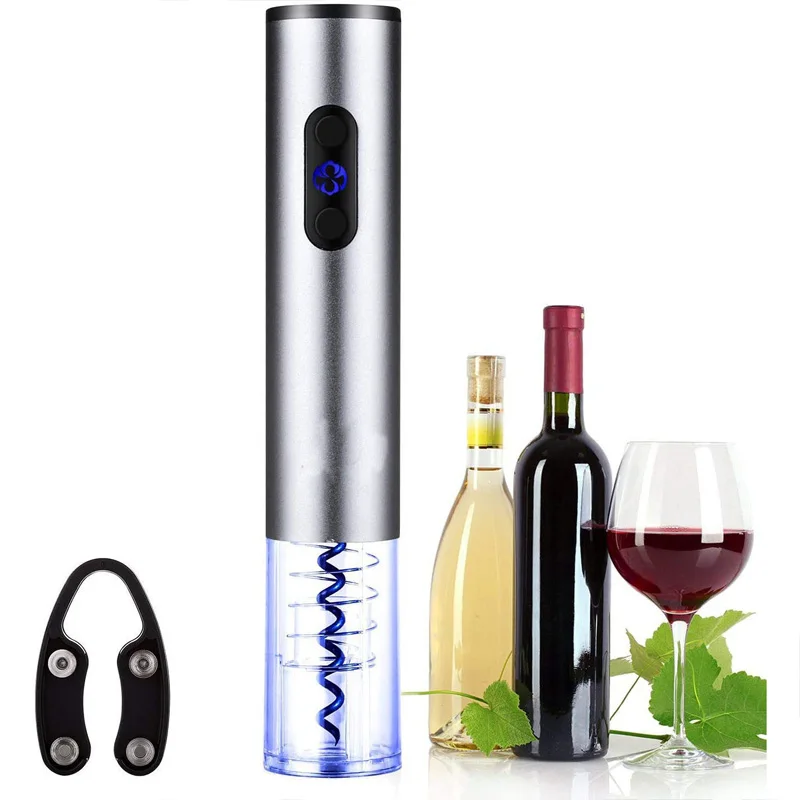 Electric Red Wine Bottle Opener Automatic Corkscrew Opener with Foil Cutter Kitchen Accessories Bottle Opener (no battery)
Electric Red Wine Bottle Opener Automatic Corkscrew Opener with Foil Cutter Kitchen Accessories Bottle Opener (no battery)