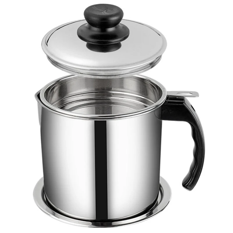 Cookware Cooking Picnic Tableware Appliances Stainless Steel Oil Pot With Filter, Large Diameter Filter Residue Storage Tank
Cookware Cooking Picnic Tableware Appliances Stainless Steel Oil Pot With Filter, Large Diameter Filter Residue Storage Tank