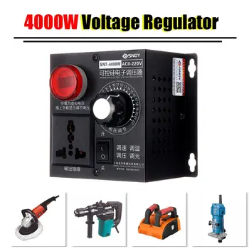 AC 0V-220V 4000W High Power Silicon Electronics Voltage Regulator Machinery Electric Variable Speed Controller
AC 0V-220V 4000W High Power Silicon Electronics Voltage Regulator Machinery Electric Variable Speed Controller