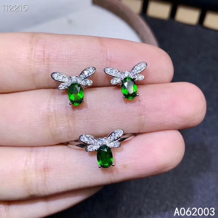 KJJEAXCMY Fine Jewelry 925 sterling silver inlaid natural diopside ring earring set luxury supports test
KJJEAXCMY Fine Jewelry 925 sterling silver inlaid natural diopside ring earring set luxury supports test