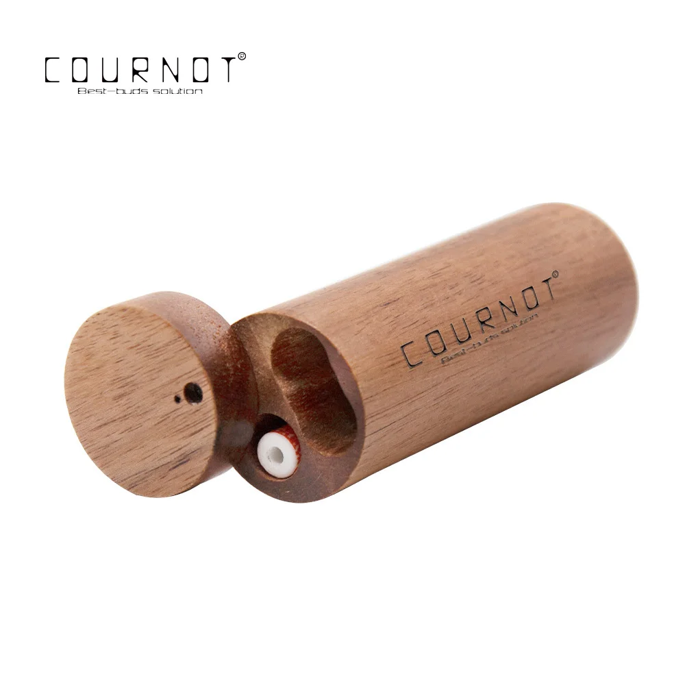 CournotNatural Wooden Dugout с одной трубой коробка для хранения 100 мм ручной работы