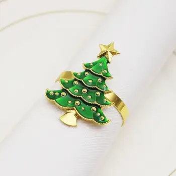 6Pcs Creative Christmas Tree Napkin Ring Holder Buckle Retro Elegant Desk Festival Decoration
6Pcs Creative Christmas Tree Napkin Ring Holder Buckle Retro Elegant Desk Festival Decoration