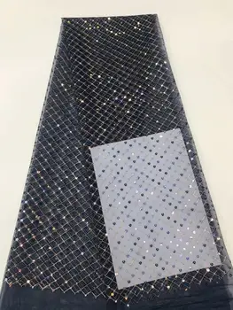 NEW African Lace Fabric, French Sequins Net Lace Noble Gold Sequins Fabrics High Quality African Black Tulle Sequins Lace Fabric
NEW African Lace Fabric, French Sequins Net Lace Noble Gold Sequins Fabrics High Quality African Black Tulle Sequins Lace Fabric