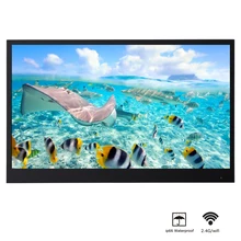 Souria 22 סנטימטרים שחור מלא HD אמבטיה יוקרה LED חכם אנדרואיד טלוויזיה עמיד למים קישוט מלון בשימוש ללא מסגרת(China)