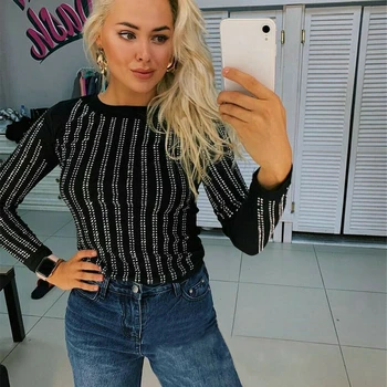 Sexy Autumn Winter Basic Women's Long Sleeve Sparkle Glitter Tops Party Clubwear Casual Slim Blouse Shirt Tops
Sexy Autumn Winter Basic Women's Long Sleeve Sparkle Glitter Tops Party Clubwear Casual Slim Blouse Shirt Tops