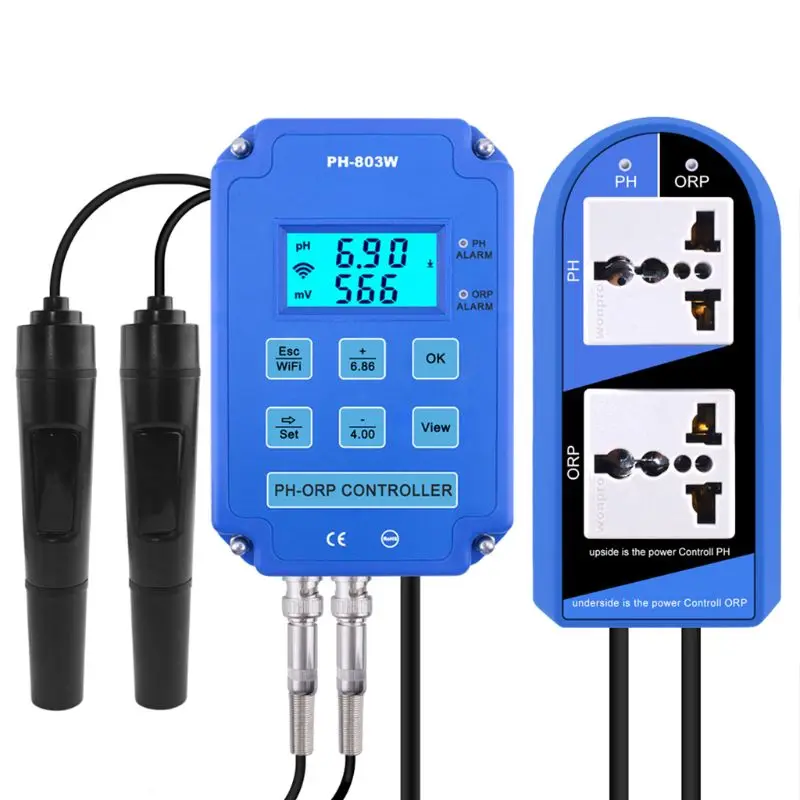 Newest 2-in-1 PH ORP Redox Controller Wifi Output Power Relay Monitor Water Quality Tester For Laboratories Analysis
Newest 2-in-1 PH ORP Redox Controller Wifi Output Power Relay Monitor Water Quality Tester For Laboratories Analysis
