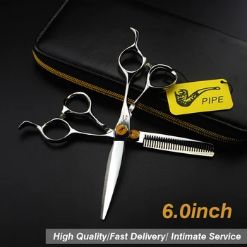 6.0inch hairdressing set Pet scissors Japan 440C Sharp Quick-cut hair scissors with advanced screws Adjustable
6.0inch hairdressing set Pet scissors Japan 440C Sharp Quick-cut hair scissors with advanced screws Adjustable