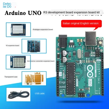 Arduino Uno R3 Development Board Expansion Board Kit Italy Original English Version
Arduino Uno R3 Development Board Expansion Board Kit Italy Original English Version