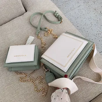 Contrasting color faux leather handbag women's bag 2020 travel bag brand designer simple shoulder messenger bag fashion lady bag
Contrasting color faux leather handbag women's bag 2020 travel bag brand designer simple shoulder messenger bag fashion lady bag