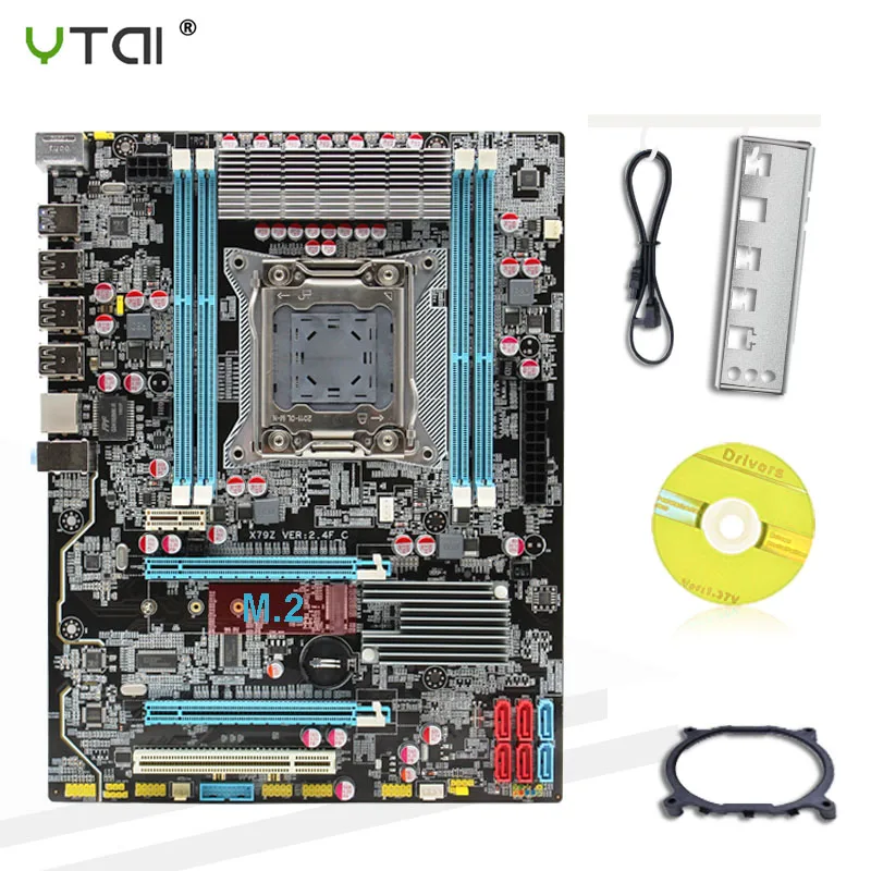 X79 motherboard LGA 2011 slot PCI-E16X M.2 supports ECC REG memory and processor Xeon E5 SATA3 USB2.0 4DDR3
X79 motherboard LGA 2011 slot PCI-E16X M.2 supports ECC REG memory and processor Xeon E5 SATA3 USB2.0 4DDR3
