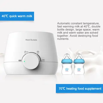 Electric Dual Baby Bottle Rapid Warmer Infant Food Bottle Steam Sterilizer Intelligent Thermostat BPA-free Auto Power Off
Electric Dual Baby Bottle Rapid Warmer Infant Food Bottle Steam Sterilizer Intelligent Thermostat BPA-free Auto Power Off