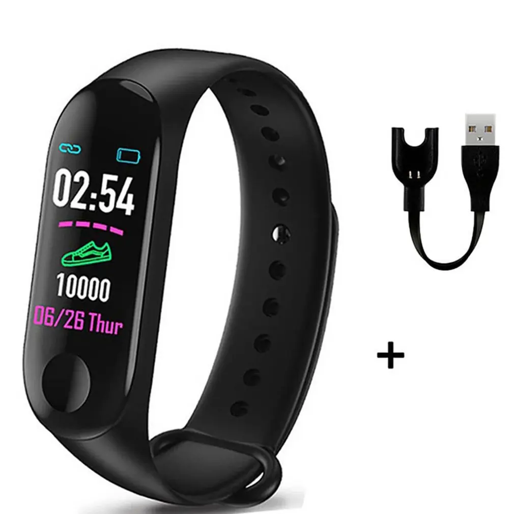 M3 Plus Smart Bracelet Heart Rate Blood Pressure Health Waterproof Smart Watch M3 Pro Bluetooth Watch Wristband Fitness Tracker
M3 Plus Smart Bracelet Heart Rate Blood Pressure Health Waterproof Smart Watch M3 Pro Bluetooth Watch Wristband Fitness Tracker