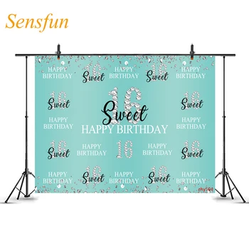 LEVOO 16th Birthday Backdrop Sweet 16 Mint Blue Diamonds Photography Background Photophone Photo Booth Photo Studio Vinyl
LEVOO 16th Birthday Backdrop Sweet 16 Mint Blue Diamonds Photography Background Photophone Photo Booth Photo Studio Vinyl