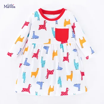 Little maven Girls Cotton Dress Animal Alpaca Children Evening Dress for Girl Long Sleeve Dresses Princess Child Dress Vestido
Little maven Girls Cotton Dress Animal Alpaca Children Evening Dress for Girl Long Sleeve Dresses Princess Child Dress Vestido