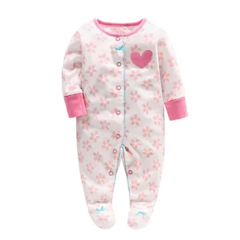 Picturesque Childhood Baby Full of Pink Petals and Love Print Footies Newborn Bow Pajamas Infant Pure Cotton Clothes 1
Picturesque Childhood Baby Full of Pink Petals and Love Print Footies Newborn Bow Pajamas Infant Pure Cotton Clothes 1