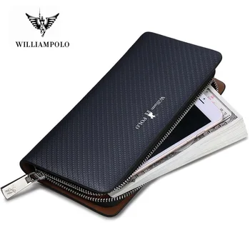WILLIAMPOLO Long Wallet Men Leather cell phone purse Famous Original Brand Pattern Luxury Wallets gifts for men
WILLIAMPOLO Long Wallet Men Leather cell phone purse Famous Original Brand Pattern Luxury Wallets gifts for men