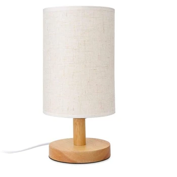 Round Bedside Table Lamp Nightstand Lamp with Fabric Shade and Solid Wood for Bedroom, Living Room Modern Office
Round Bedside Table Lamp Nightstand Lamp with Fabric Shade and Solid Wood for Bedroom, Living Room Modern Office