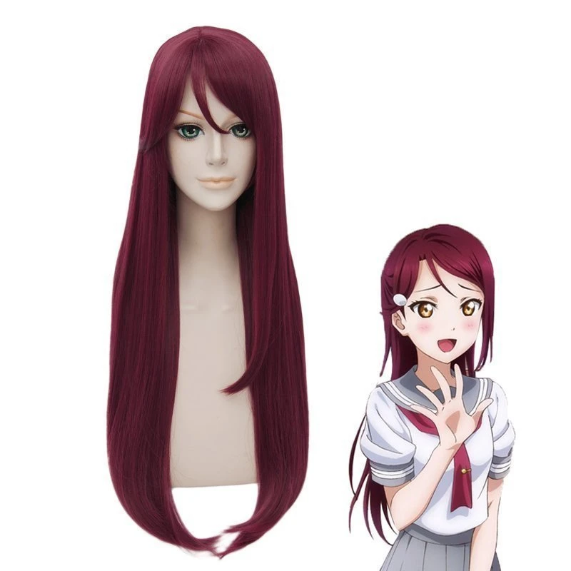 

Anime LoveLive Sunshine Sakurauchi Riko Cosplay Wig Love Live Aqours Women Long Synthetic Hair Halloween Party Costume Wigs