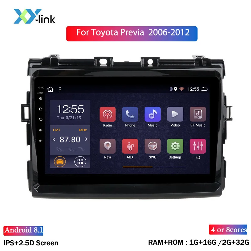 2G RAM 9 inch Android 8.1 For Toyota Previa 2006-2012 Car multimedia video Player GPS Navigation Radio auto stereo no 2 din dvd
2G RAM 9 inch Android 8.1 For Toyota Previa 2006-2012 Car multimedia video Player GPS Navigation Radio auto stereo no 2 din dvd