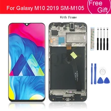 Bloc écran tactile LCD avec châssis, pièce de rechange, pour Samsung Galaxy M105 2019=