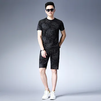 Mens Summer Tracksuit Animal Printed Short Sleeve Sweatshirt High Street Male Sportswear O-Neck Casual Tshirt 2 Piece Set 4XL 
Mens Summer Tracksuit Animal Printed Short Sleeve Sweatshirt High Street Male Sportswear O-Neck Casual Tshirt 2 Piece Set 4XL