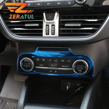 Stainless Steel Car Air Conditioning Control Adjustment Knob Panel Decoration Cover Trim Sticker for Ford Focus 2019 2020 
Stainless Steel Car Air Conditioning Control Adjustment Knob Panel Decoration Cover Trim Sticker for Ford Focus 2019 2020