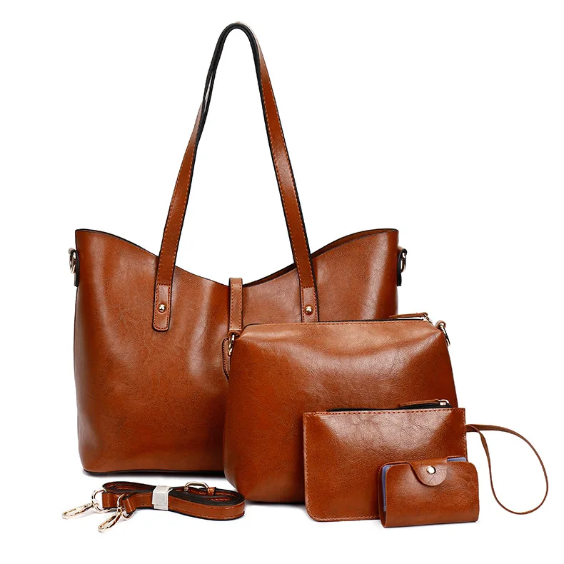 Women's Bag New European and American Fashion Four-piece Bag Handbag Shoulder Retro Women's Bag Fashion
Women's Bag New European and American Fashion Four-piece Bag Handbag Shoulder Retro Women's Bag Fashion