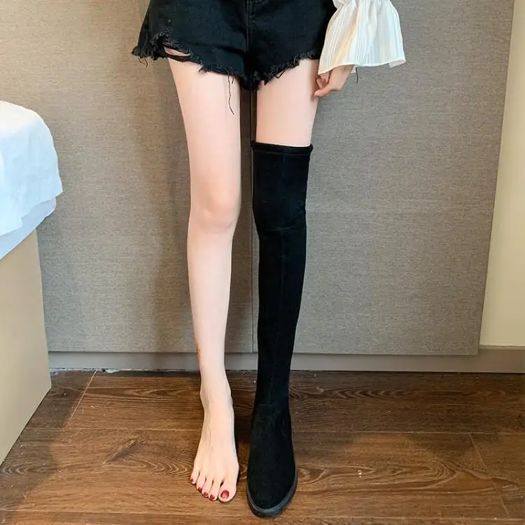 Big Size 9 thigh high boots knee high boots over the knee boots women ladies boots shoes woman winter boots women After the bind 
Big Size 9 thigh high boots knee high boots over the knee boots women ladies boots shoes woman winter boots women After the bind