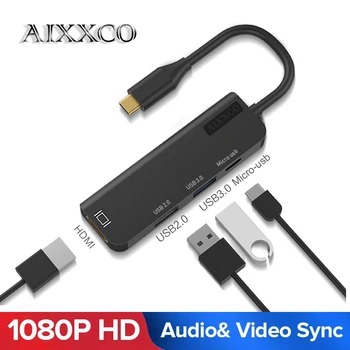 AIXXCO USB C HUB USB-C to 3.0 HUB HDMI Thunderbolt 3 Adapter for MacBook Samsung Galaxy S9 Huawei P20 Mate 20 Pro Type C USB HUB
AIXXCO USB C HUB USB-C to 3.0 HUB HDMI Thunderbolt 3 Adapter for MacBook Samsung Galaxy S9 Huawei P20 Mate 20 Pro Type C USB HUB