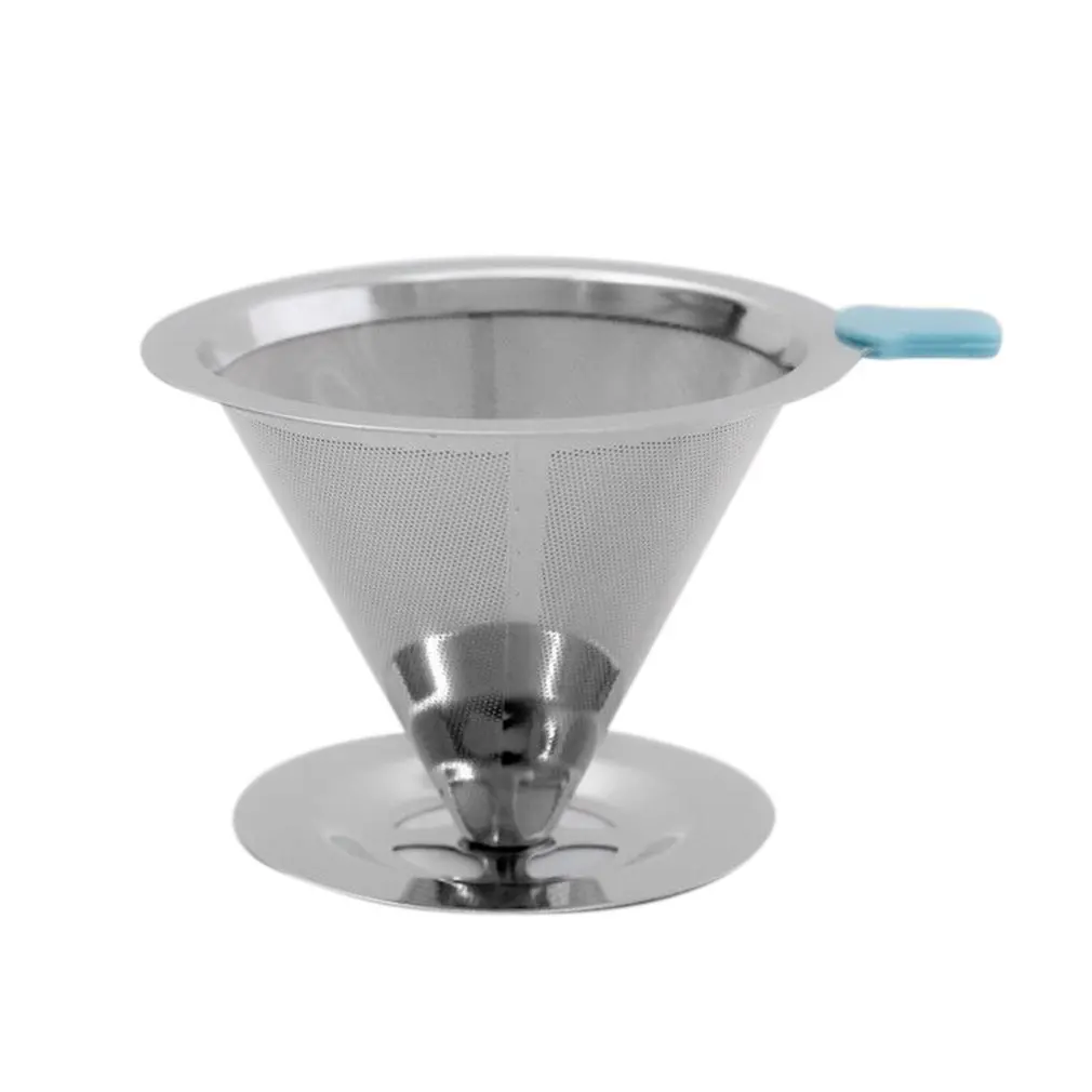 Stainless Steel Reusable Coffee Filter Holder Sets Brew Drip Cone Coffee Strainer Funnel Metal Mesh Coffee Tea Maker Basket
Stainless Steel Reusable Coffee Filter Holder Sets Brew Drip Cone Coffee Strainer Funnel Metal Mesh Coffee Tea Maker Basket