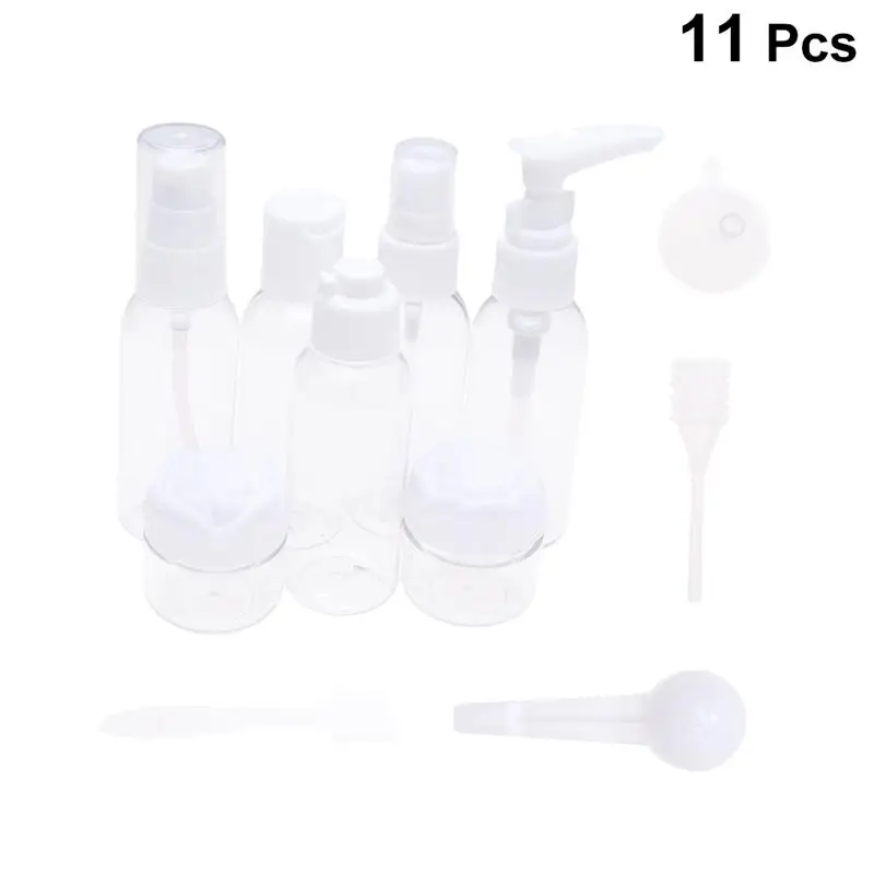 11pcs Dispenser Bottles Set Portable Spray Bottle Plastic Durable Shampoo Body Cream Container Bottle For Travel (Transparent)
11pcs Dispenser Bottles Set Portable Spray Bottle Plastic Durable Shampoo Body Cream Container Bottle For Travel (Transparent)