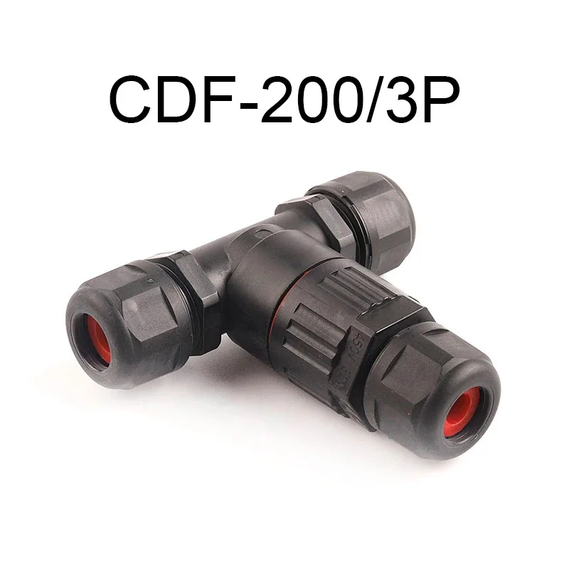 IP68 T Shape Outdoor Waterproof Connector 3 Pin Cable Wire Gland Sleeve Connectors Quick Screw Connection Waterproof Terminal
IP68 T Shape Outdoor Waterproof Connector 3 Pin Cable Wire Gland Sleeve Connectors Quick Screw Connection Waterproof Terminal