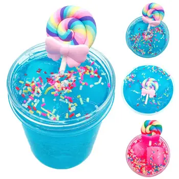60/120ml Stimulate creativity, exercise hands-on ability Lollipop Crystal Slime Clay Mud Stress Relief Sludge Plasticine Kid Toy 
60/120ml Stimulate creativity, exercise hands-on ability Lollipop Crystal Slime Clay Mud Stress Relief Sludge Plasticine Kid Toy