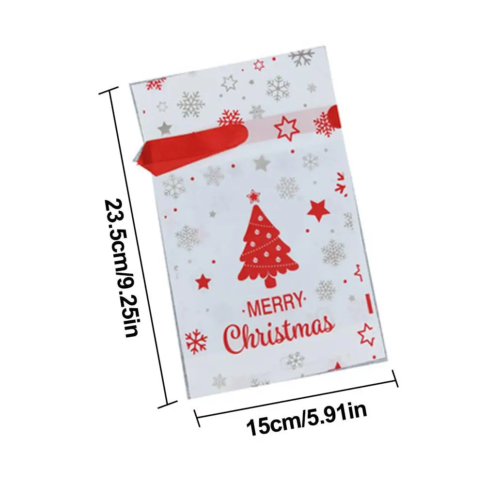 50pcs christmas candy bag reusable drawstring bag