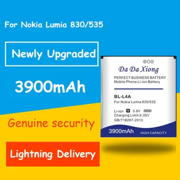 Fast And Safe Rechargeable Battery 3900mAh BL-L4A Replacement Phone Battery for Nokia Lumia 830 RM984 Lumia 535 RM-1090 RM-1089
Fast And Safe Rechargeable Battery 3900mAh BL-L4A Replacement Phone Battery for Nokia Lumia 830 RM984 Lumia 535 RM-1090 RM-1089