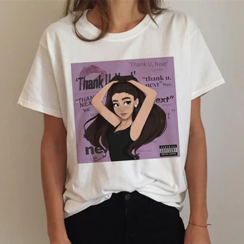 Female Summer Streetwear Ariana Grande T Shirt Women 7 Rings Fashion Harajuku Thank U,Next Tshirt White Top Korean Clothes
Female Summer Streetwear Ariana Grande T Shirt Women 7 Rings Fashion Harajuku Thank U,Next Tshirt White Top Korean Clothes