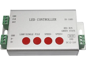 Led full color point light source dmx SD card multi-synchronous H801SB color controller
Led full color point light source dmx SD card multi-synchronous H801SB color controller