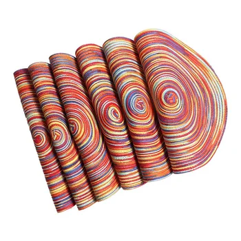 Braided Colorful Round Place Mats for Kitchen Dining Table Runner Heat Insulation Non-Slip Washable Fall Placemats Set of 6
Braided Colorful Round Place Mats for Kitchen Dining Table Runner Heat Insulation Non-Slip Washable Fall Placemats Set of 6