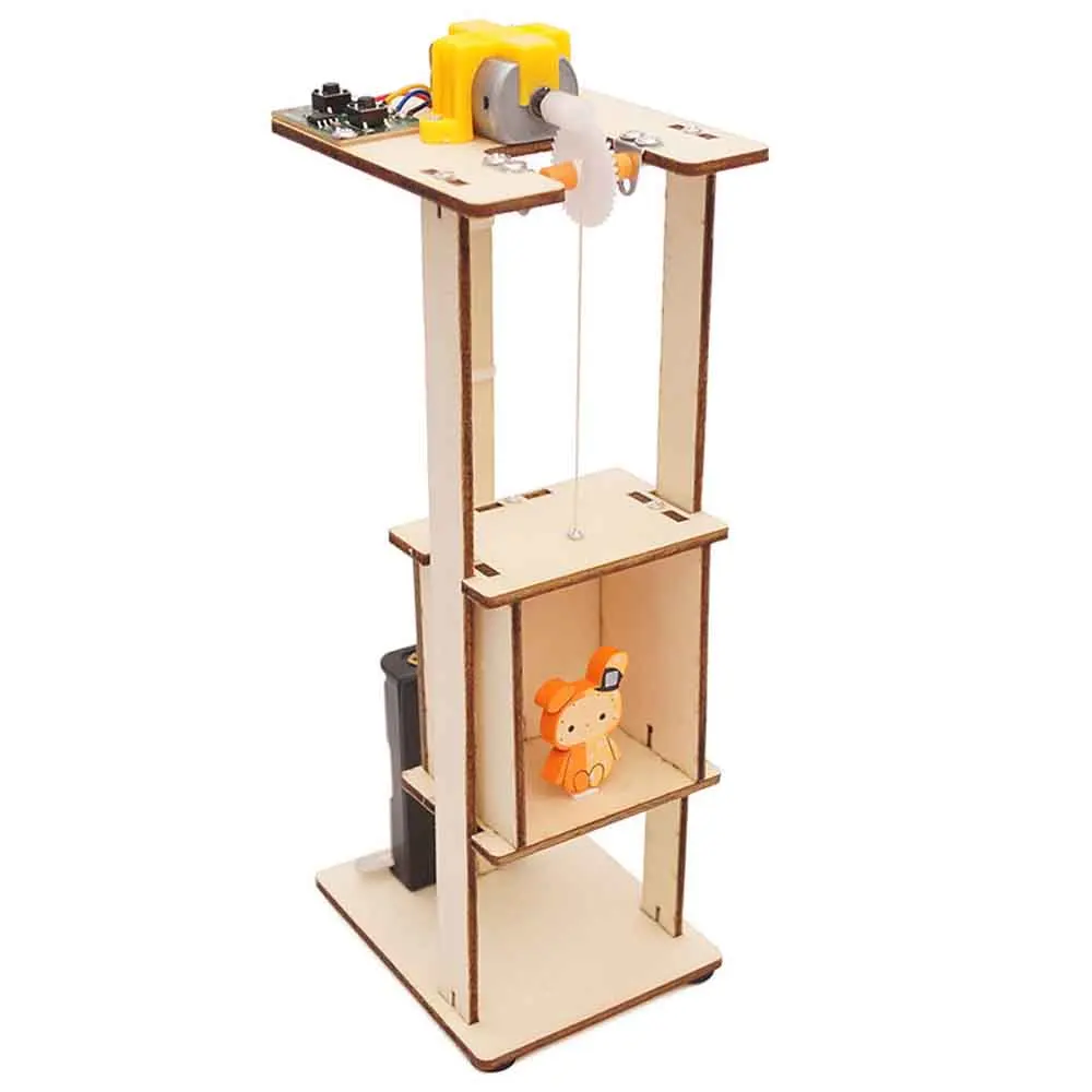 Kids Science Experiment Material Kits Teenager Wooden Elevator Function Principle DIY Assembled Electric Lift Toys for Children
Kids Science Experiment Material Kits Teenager Wooden Elevator Function Principle DIY Assembled Electric Lift Toys for Children