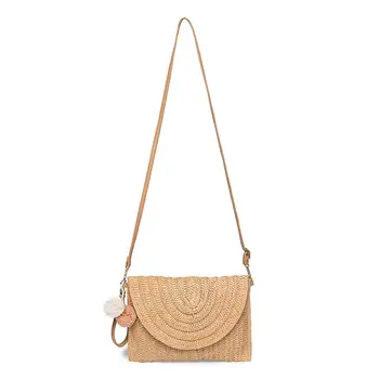 2020 Straw Bags Women Summer Rattan Bag Handmade Woven Beach Crossbody Bag Flap Bohemia Handbag Shoulder Bags with Fluffy Ball
2020 Straw Bags Women Summer Rattan Bag Handmade Woven Beach Crossbody Bag Flap Bohemia Handbag Shoulder Bags with Fluffy Ball