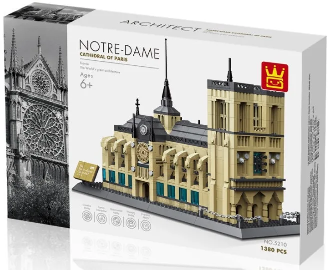 Wange Building Blocks World Famous Architecture Assembled Educational Model 5210 Notre-Dame Cathedral
Wange Building Blocks World Famous Architecture Assembled Educational Model 5210 Notre-Dame Cathedral