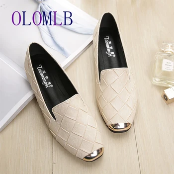 Women's shoes 2020 spring new Plaid woven loafers women's shoes flat large size women's shoes A223
Women's shoes 2020 spring new Plaid woven loafers women's shoes flat large size women's shoes A223