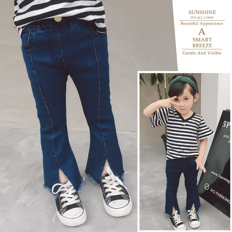 2019 Childrenswear South Korea Celebrity Style Spring New Style Girls Slit Elasticity Jeans Baby Bell-bottom Pants Fashion
2019 Childrenswear South Korea Celebrity Style Spring New Style Girls Slit Elasticity Jeans Baby Bell-bottom Pants Fashion