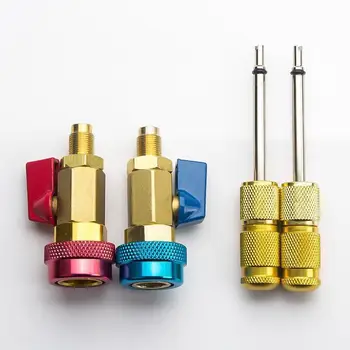 1 Set Car Air Conditioning Valve Core R134a Quick Remover Installer High Low Pressure Refrigerant Freon Valve Core Remover Tool
1 Set Car Air Conditioning Valve Core R134a Quick Remover Installer High Low Pressure Refrigerant Freon Valve Core Remover Tool