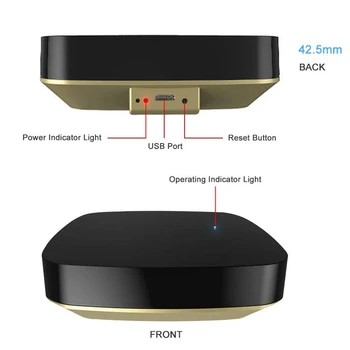Mini Universal Wifi Smart Ir Voice Remote Controller Ac Tv Infrared Equipment Work with Alexa Google Home Assistant Home Devices
Mini Universal Wifi Smart Ir Voice Remote Controller Ac Tv Infrared Equipment Work with Alexa Google Home Assistant Home Devices