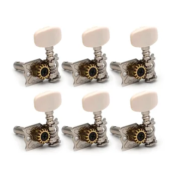 6 pcs Nickel-Plated Left And Right Hand Guitar Tuning Pegs Tuners Machine Head for Acoustic Guitar
6 pcs Nickel-Plated Left And Right Hand Guitar Tuning Pegs Tuners Machine Head for Acoustic Guitar