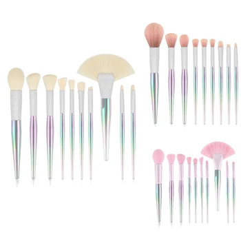 Makeup Brush Set 10 PCS Crystal Style Makeup Brushes Kabuki Foundation Blush Concealer Eyeshadow Eyeliner Makeup Tools
Makeup Brush Set 10 PCS Crystal Style Makeup Brushes Kabuki Foundation Blush Concealer Eyeshadow Eyeliner Makeup Tools