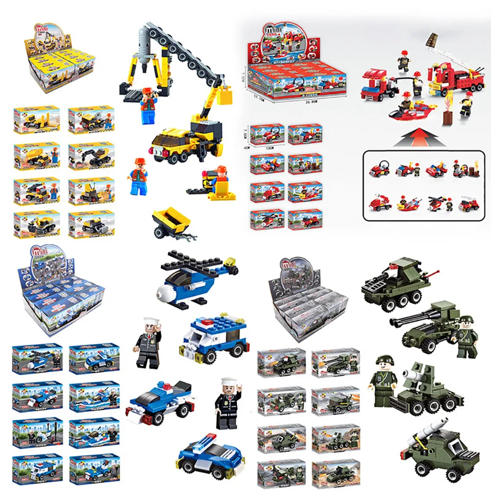 Military Assembled Building Blocks Fire Engineering Racing Tank Police Car Children's Educational Toys for Children Party Gifts
Military Assembled Building Blocks Fire Engineering Racing Tank Police Car Children's Educational Toys for Children Party Gifts