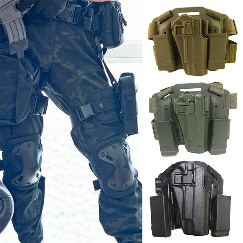 Holsters Pouch Outdoor Hunting Adjustable Quick Release Clasp Anti-slip Rubber Lining Bag Leg Cover Pistol Strap Belt Bag New
Holsters Pouch Outdoor Hunting Adjustable Quick Release Clasp Anti-slip Rubber Lining Bag Leg Cover Pistol Strap Belt Bag New