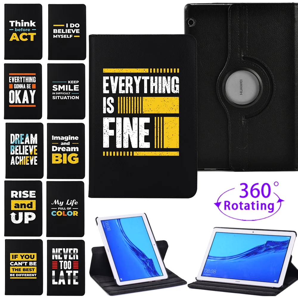 For Huawei MediaPad T5 10 10.1" Case Cover for Huawei MediaPad T3 10 9.6" Funda 360 Degree Rotating Leather Smart Coque
For Huawei MediaPad T5 10 10.1" Case Cover for Huawei MediaPad T3 10 9.6" Funda 360 Degree Rotating Leather Smart Coque